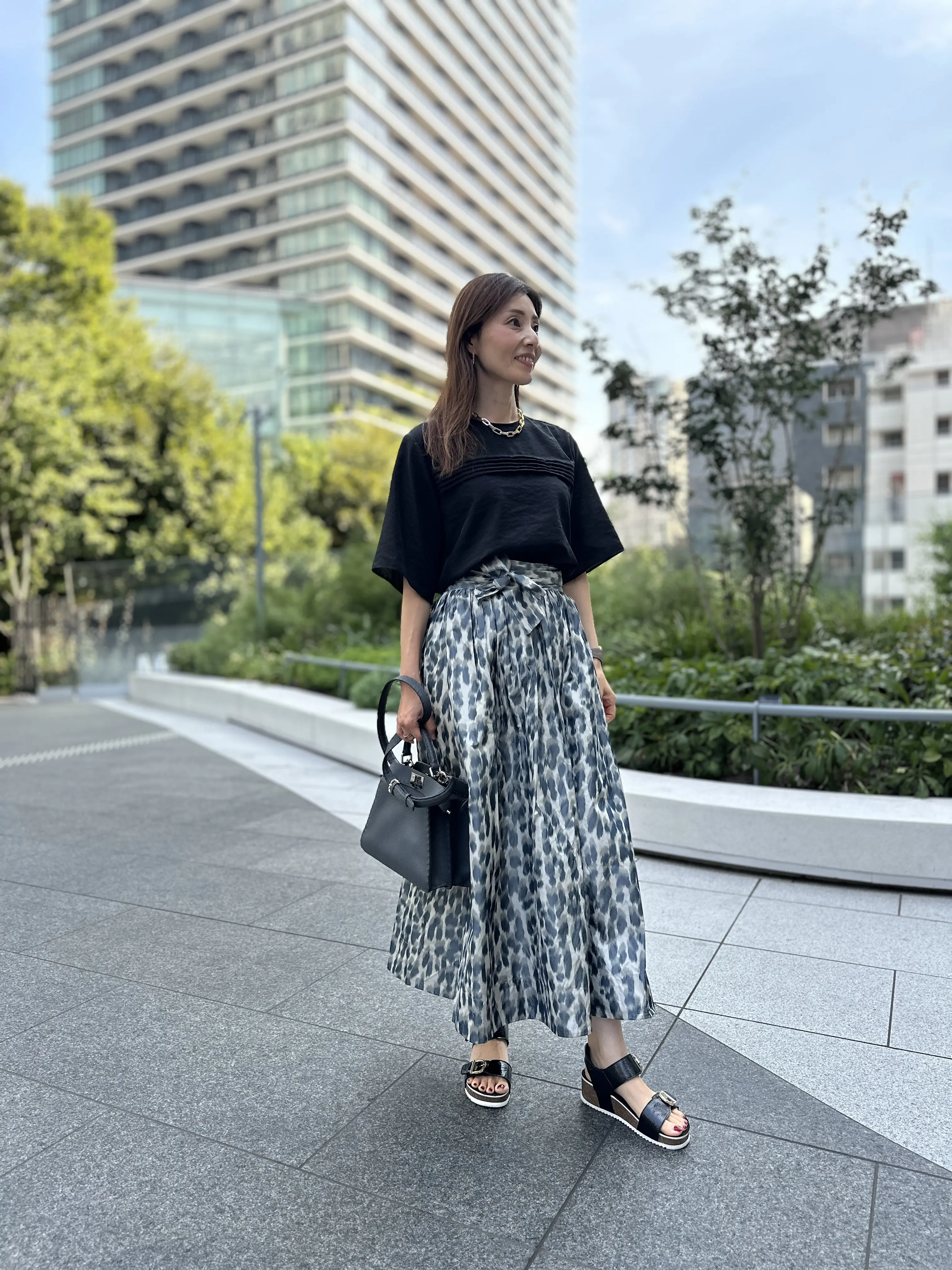 『E by eclat 』のシアーピンタックTブラウスを着回ししてみました_1_12