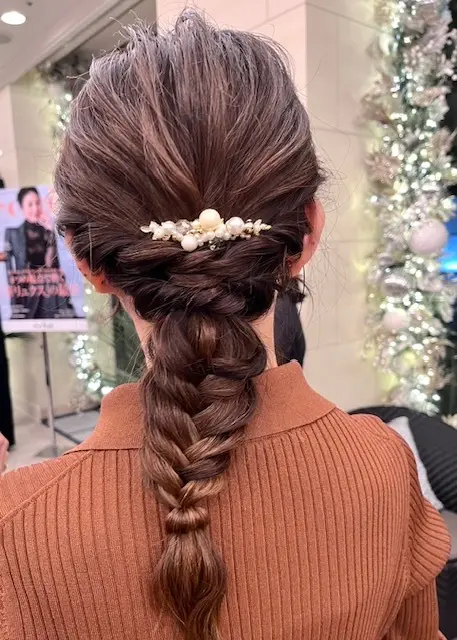 いつもと違うヘアアレンジして華やかな時間♡_1_6-2