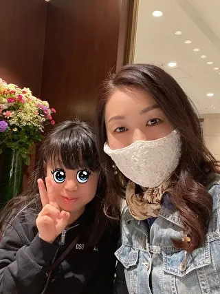 次女と一緒にランチ