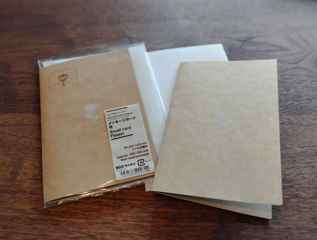 無印良品
メッセージカード