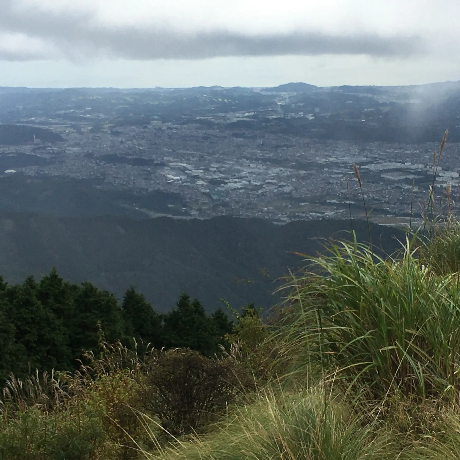 頂上の景色