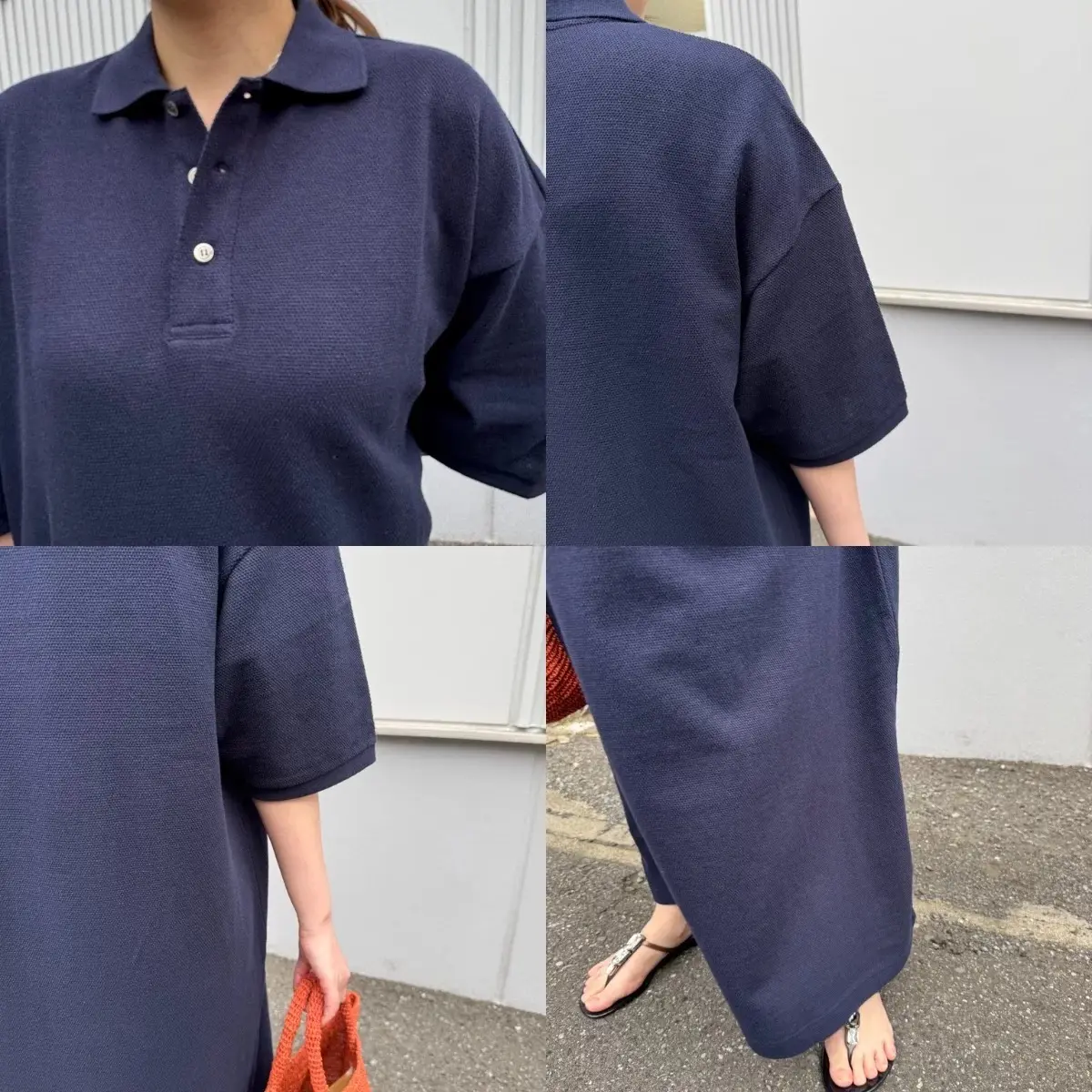 高身長の50代も楽しめる!体型気にせず着用可能な「INSCRIRE のポロワンピース」_1_5