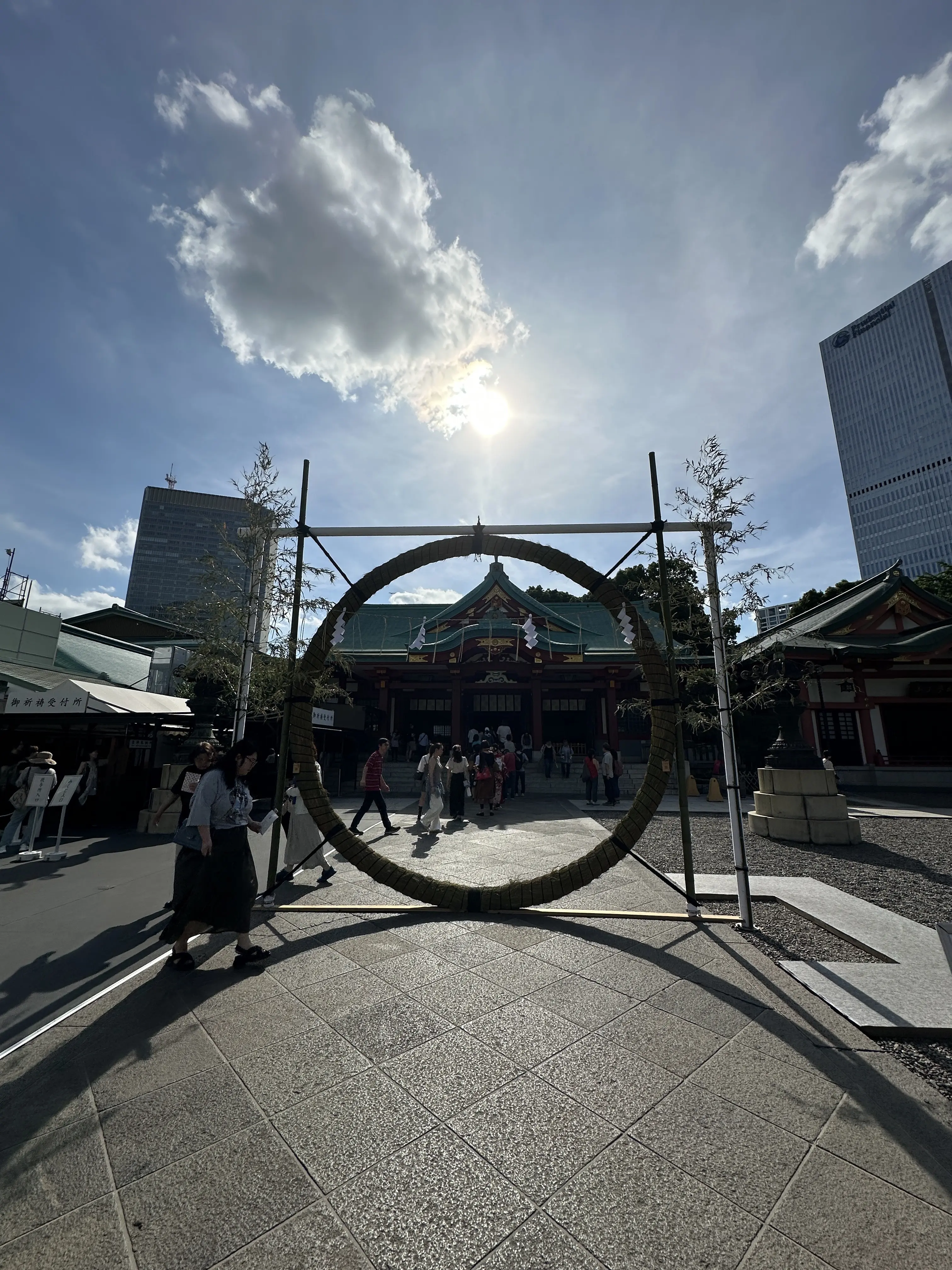 日枝神社　茅の輪くぐり