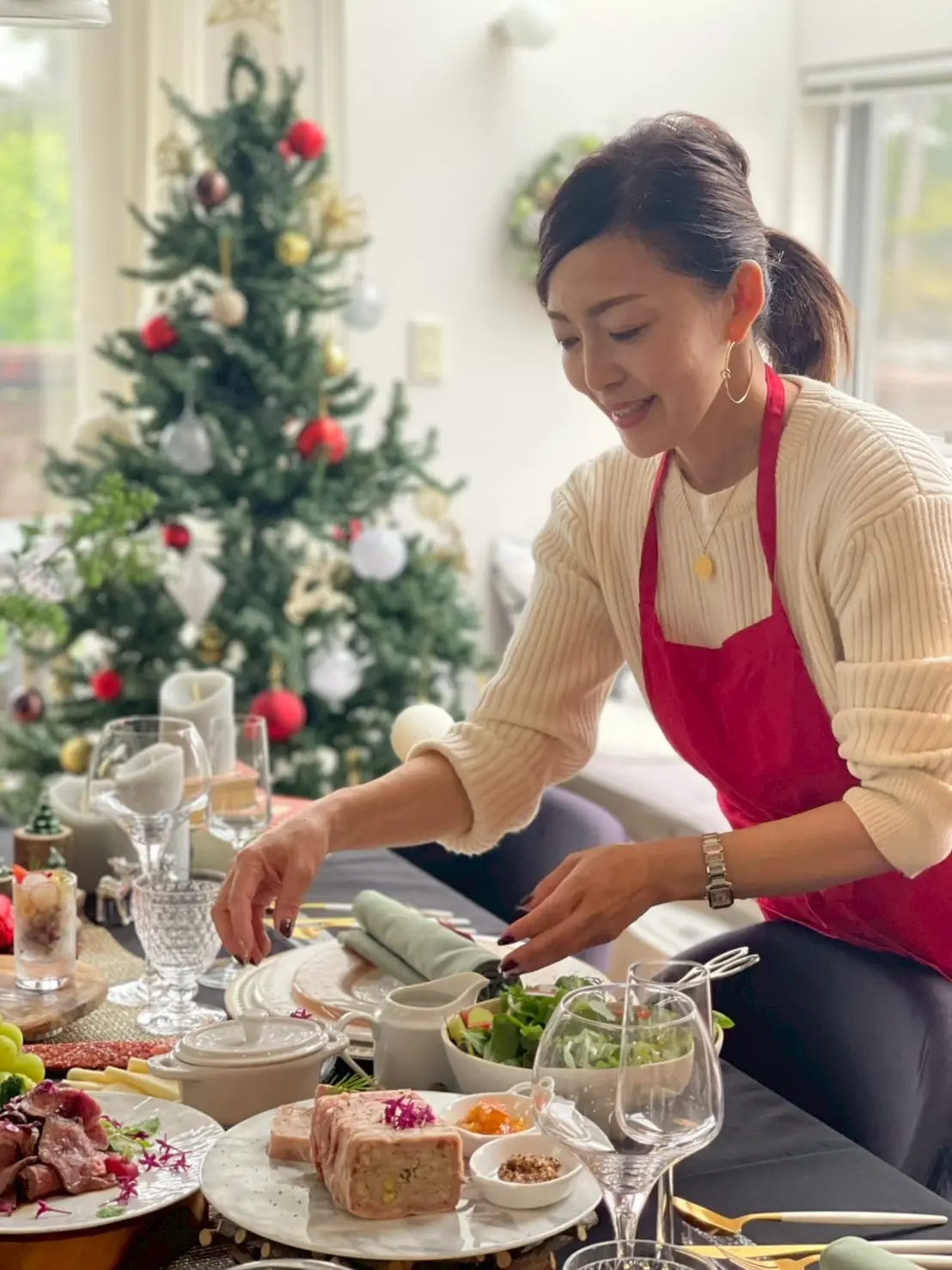 クリスマスの定番コーデでホームパーティー🎄_1_19