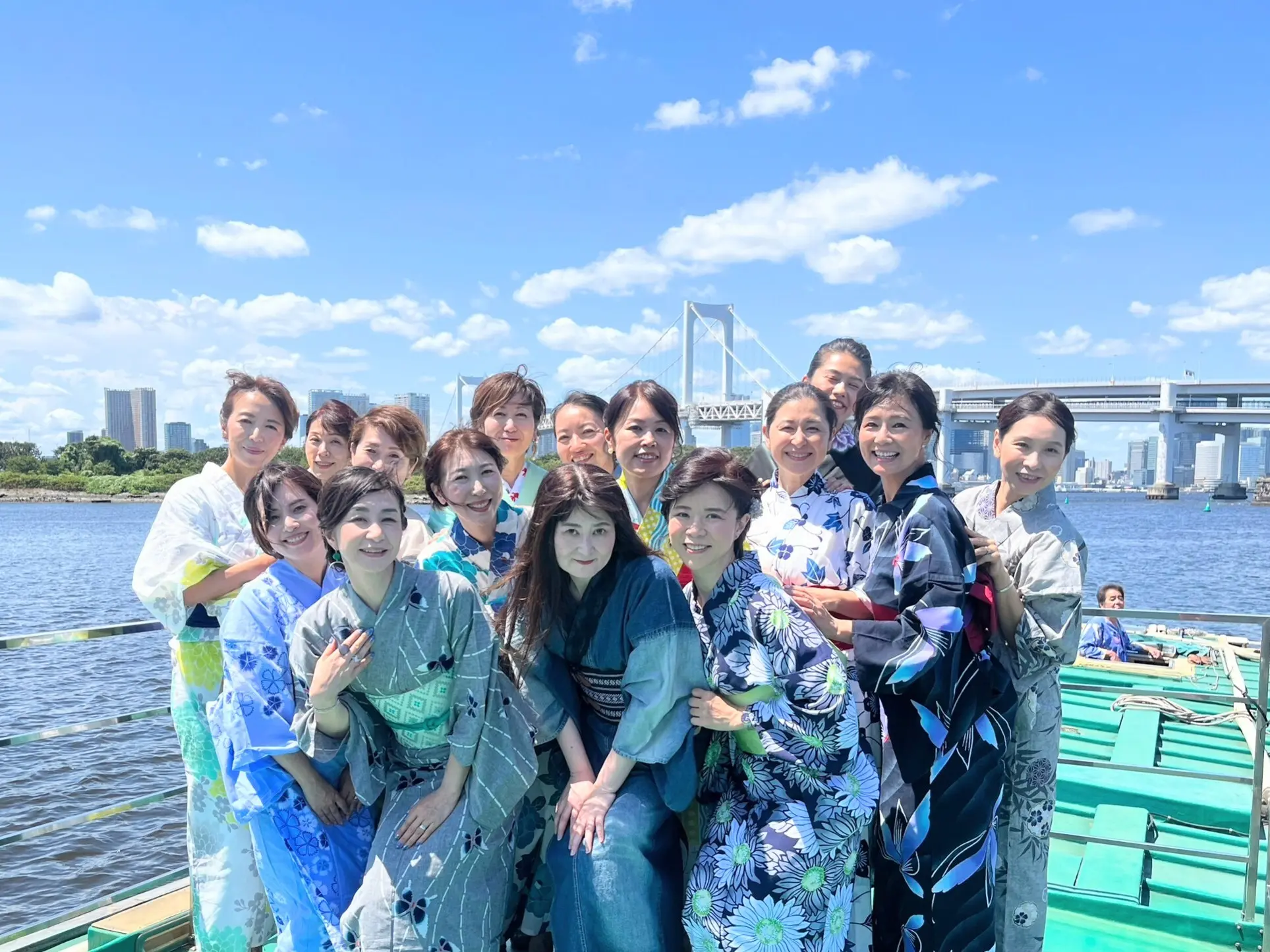 屋形船、辰金、浜松町、東京湾、納涼船、40代浴衣、Jマダム