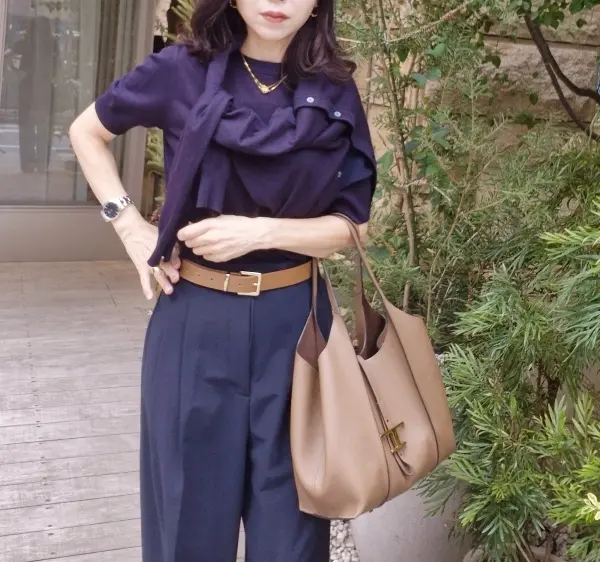 季節の変わり目に♪【気温別】アンサンブルニットの快適コーデ4選_1_8-2