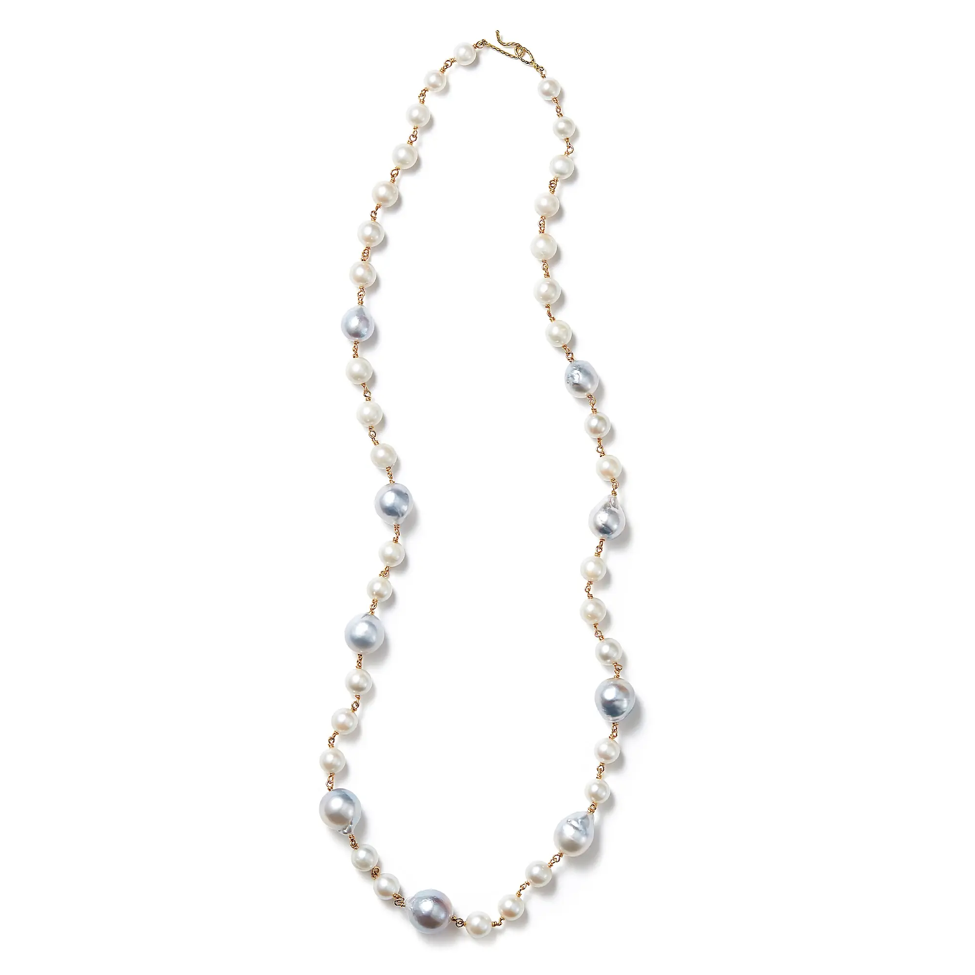 Bon Magique×eclat 【別注】白蝶パール ロングネックレス￥396,000