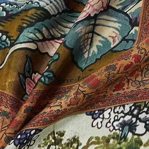 独創的な色柄が芸術作品のようなストール 「ピエール・ルイ・マシア・シルクストール」【50代ファッション】_1_15-3