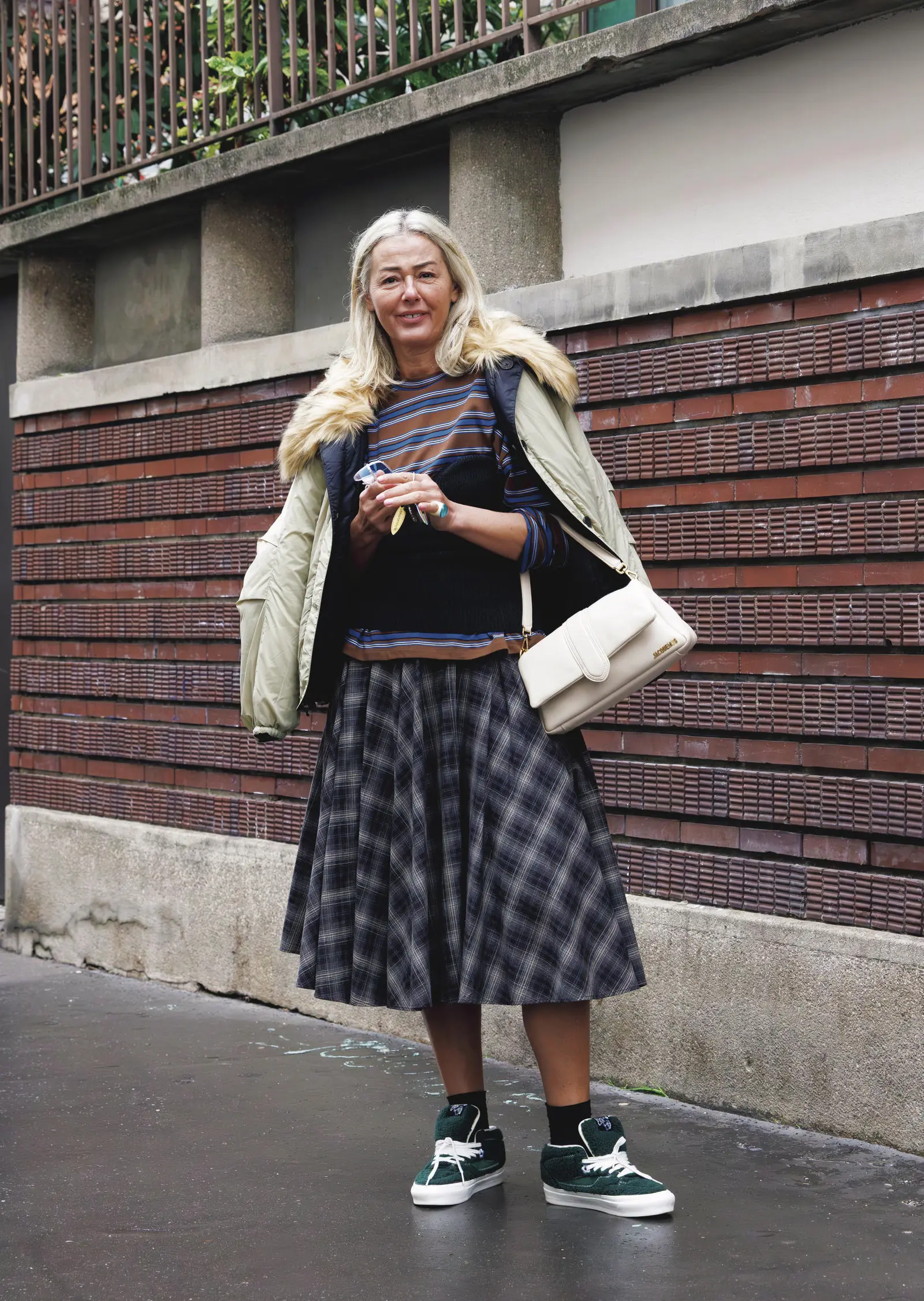 マダムのリアルなお出かけスタイル【海外ファッションSNAP】 チェック柄　ラモナ パーソナルスタイリスト／パリ