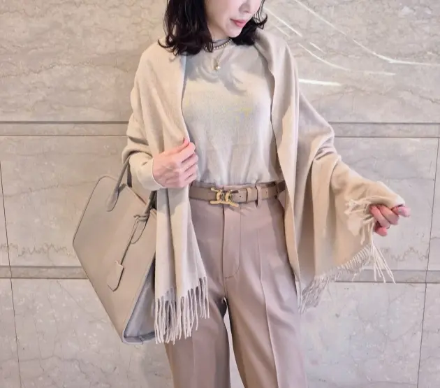 寒暖差を乗り切る強い見方!【カシミヤストール】活用術_1_2