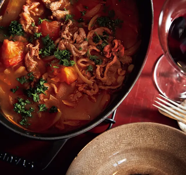 ラム肉とトマトのモロッコ風鍋