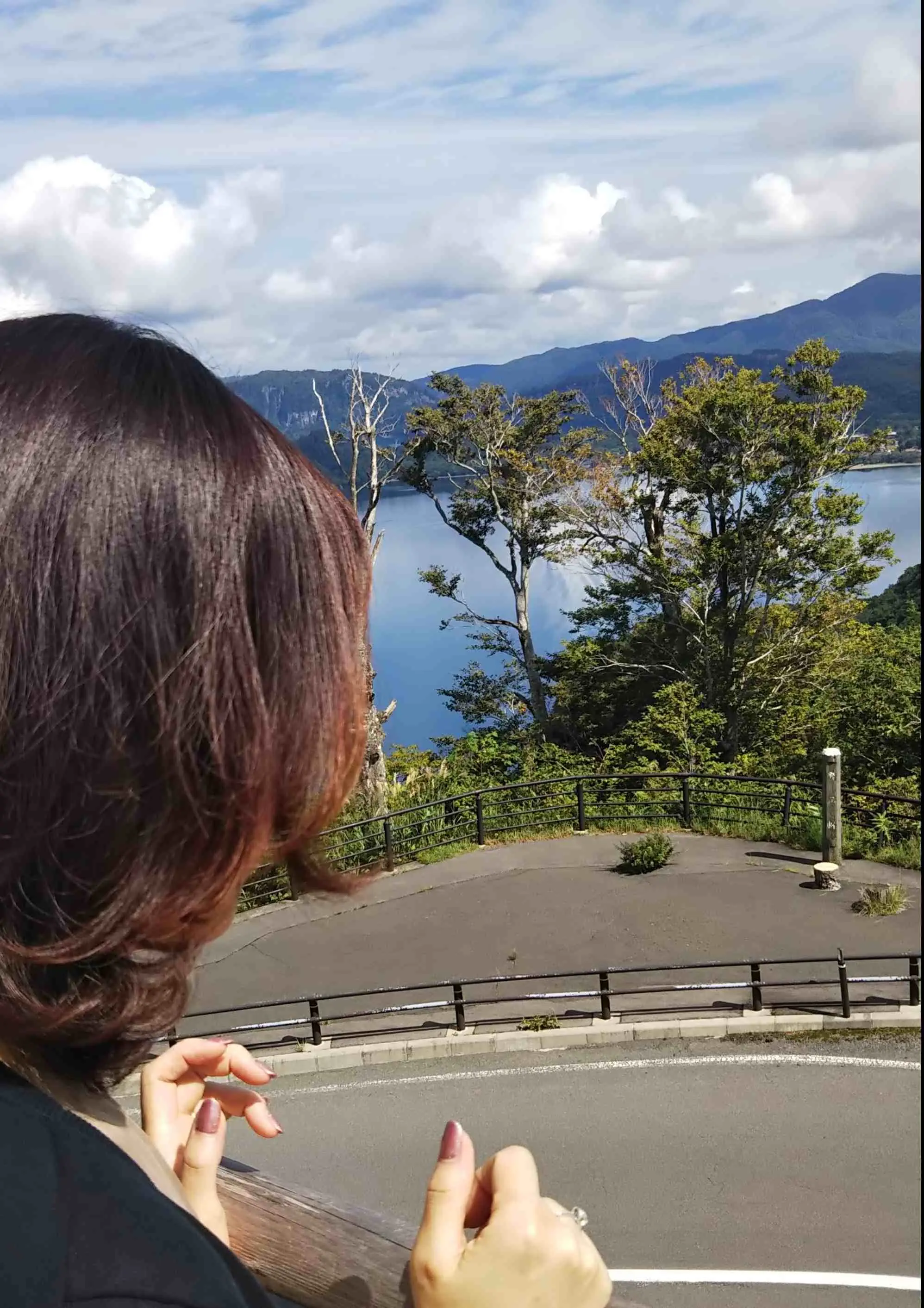 発荷峠展望台から見た十和田湖
