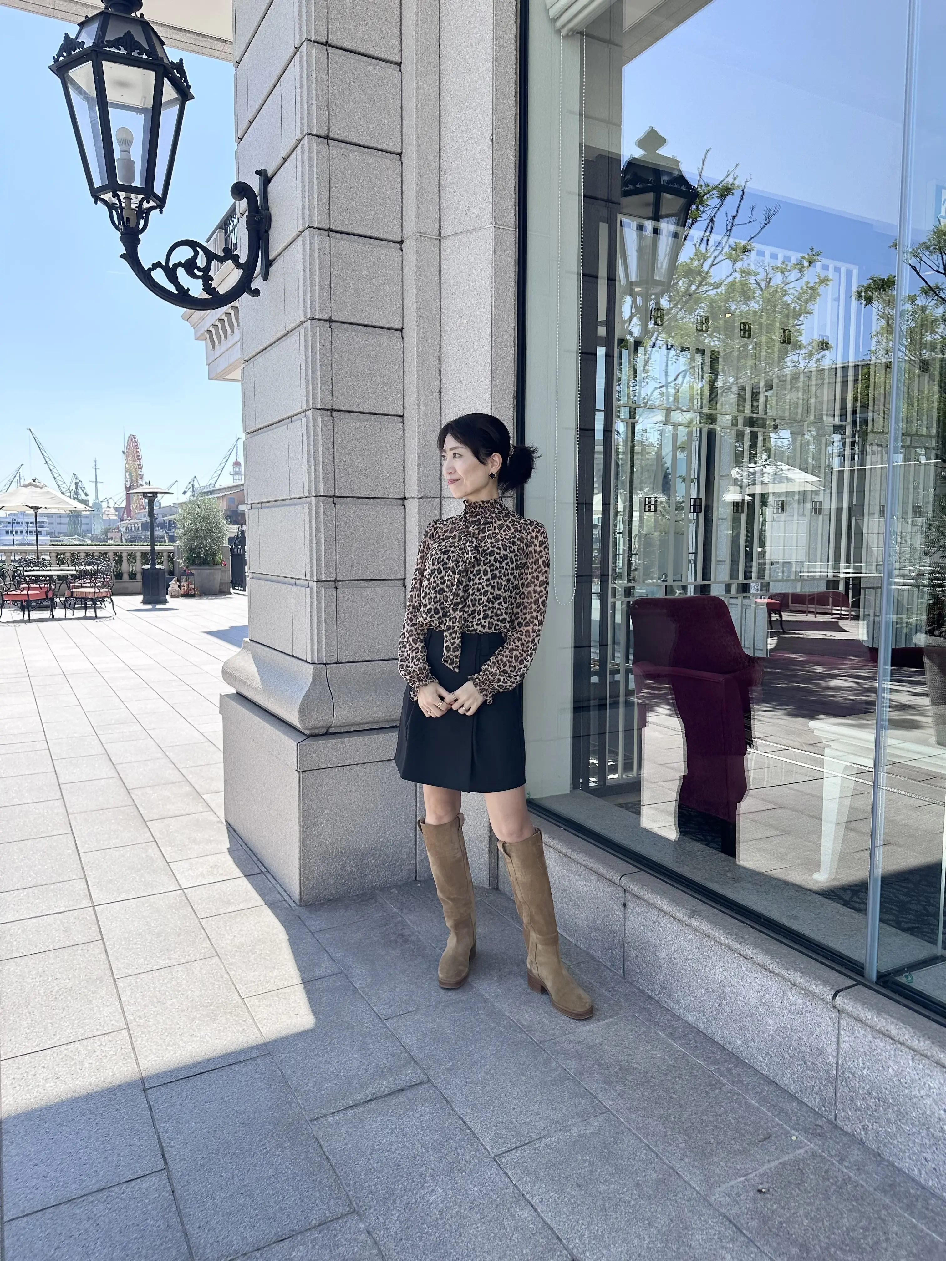 【秋ファッション】レオパード柄をエレガントにコーデ_1_2