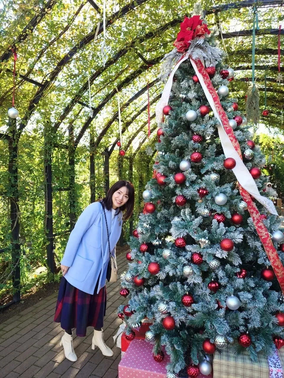 横浜イングリッシュガーデンのクリスマス・ディスプレイ