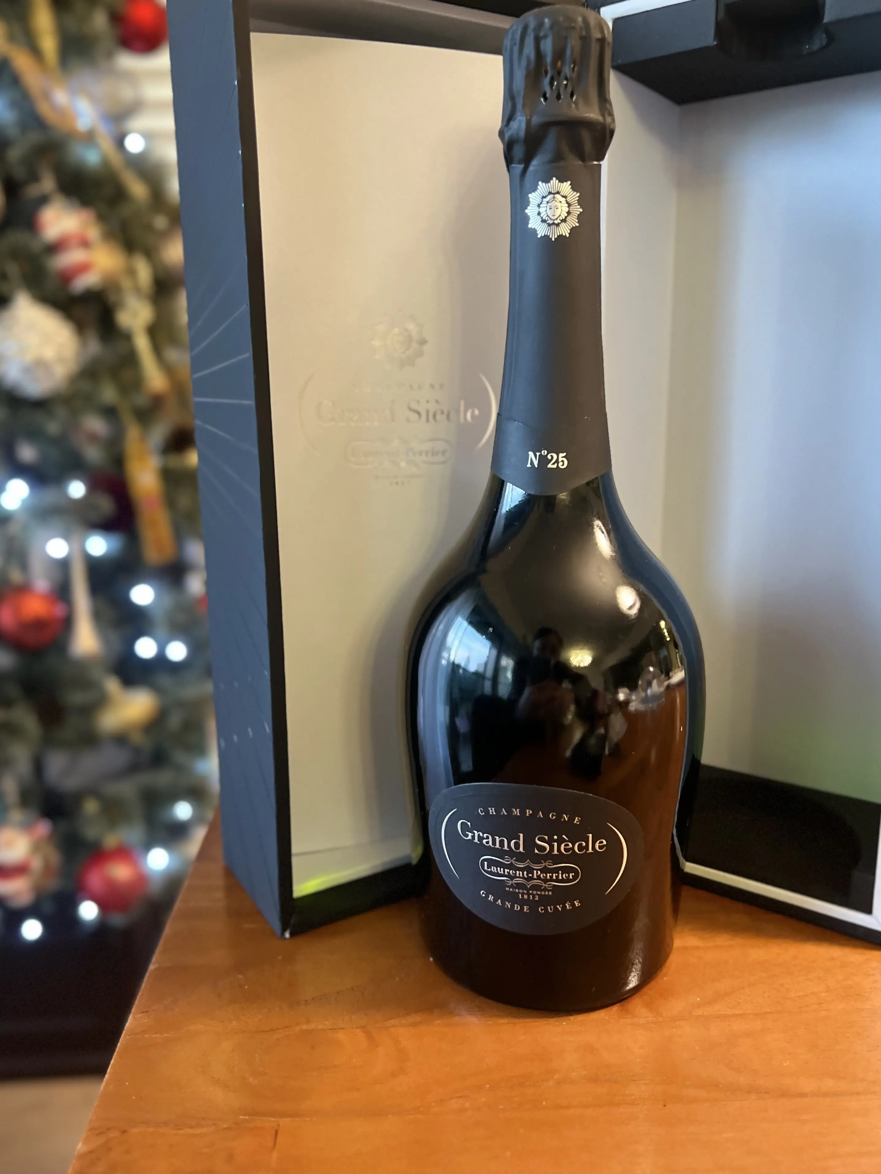 お土産のシャンパン