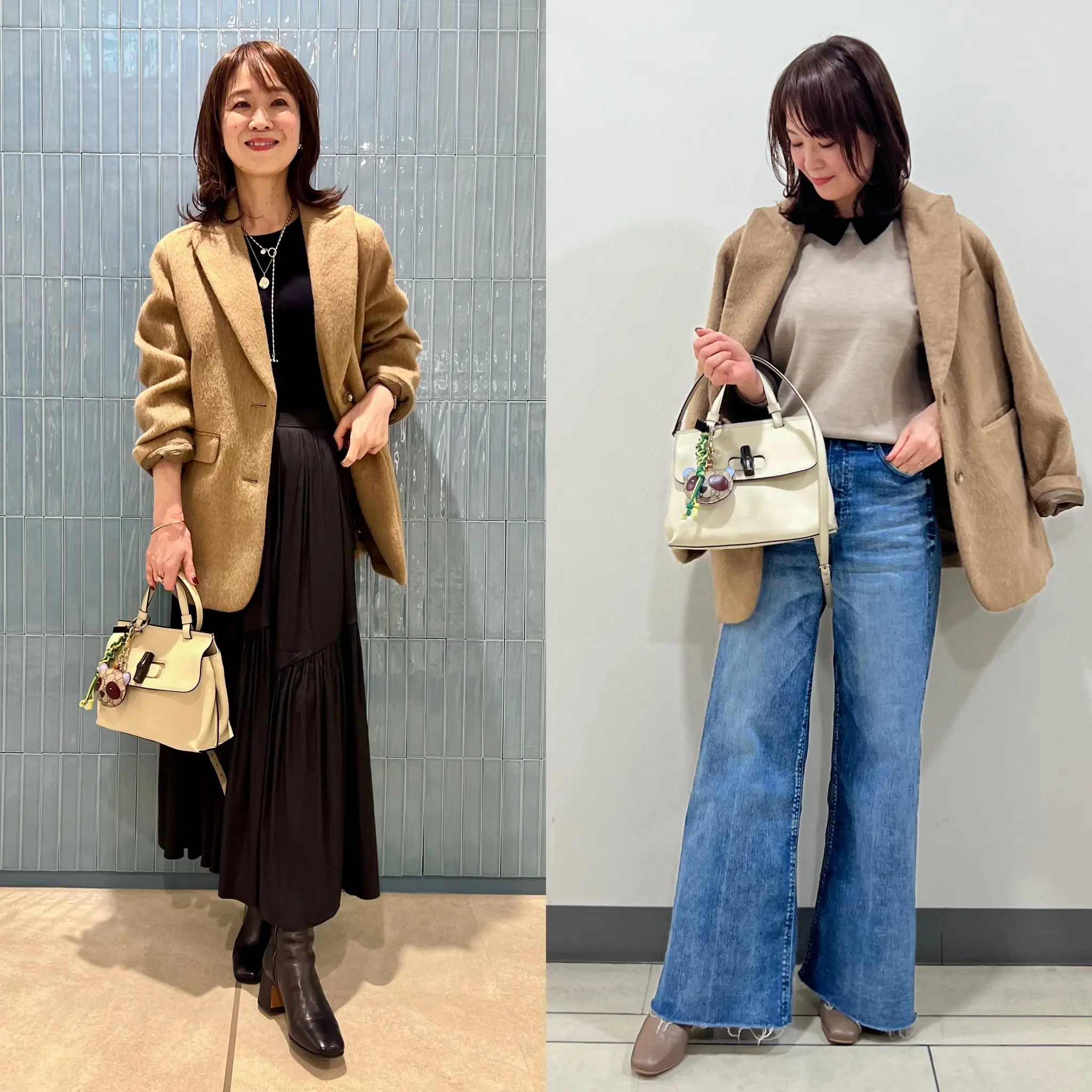 スカートスタイルとデニムスタイル