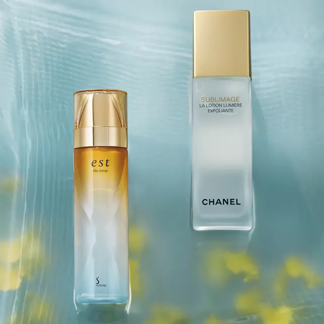 究極の貯水技術でみずみずしい潤いを保つシャネルとエストの