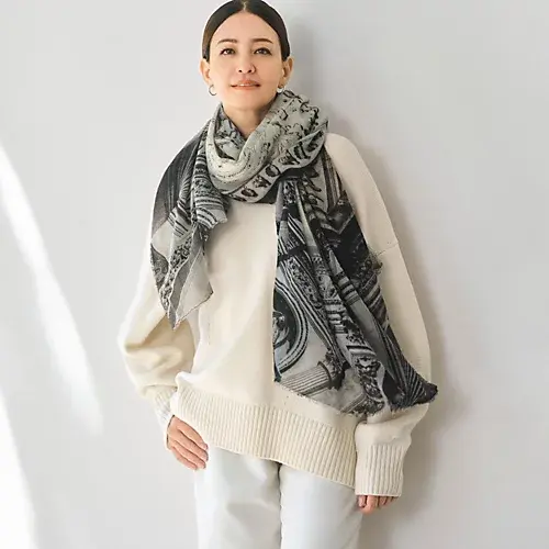 Faliero Sarti ウールカシミヤストール ¥83,600