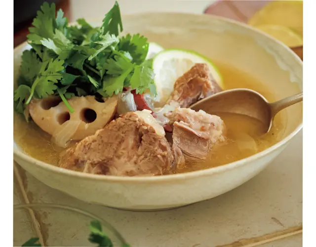 「塩豚とれんこんのエスニックスープ」&amp;「アサリとかぶの雑穀スープ」でたんぱく質を摂取！