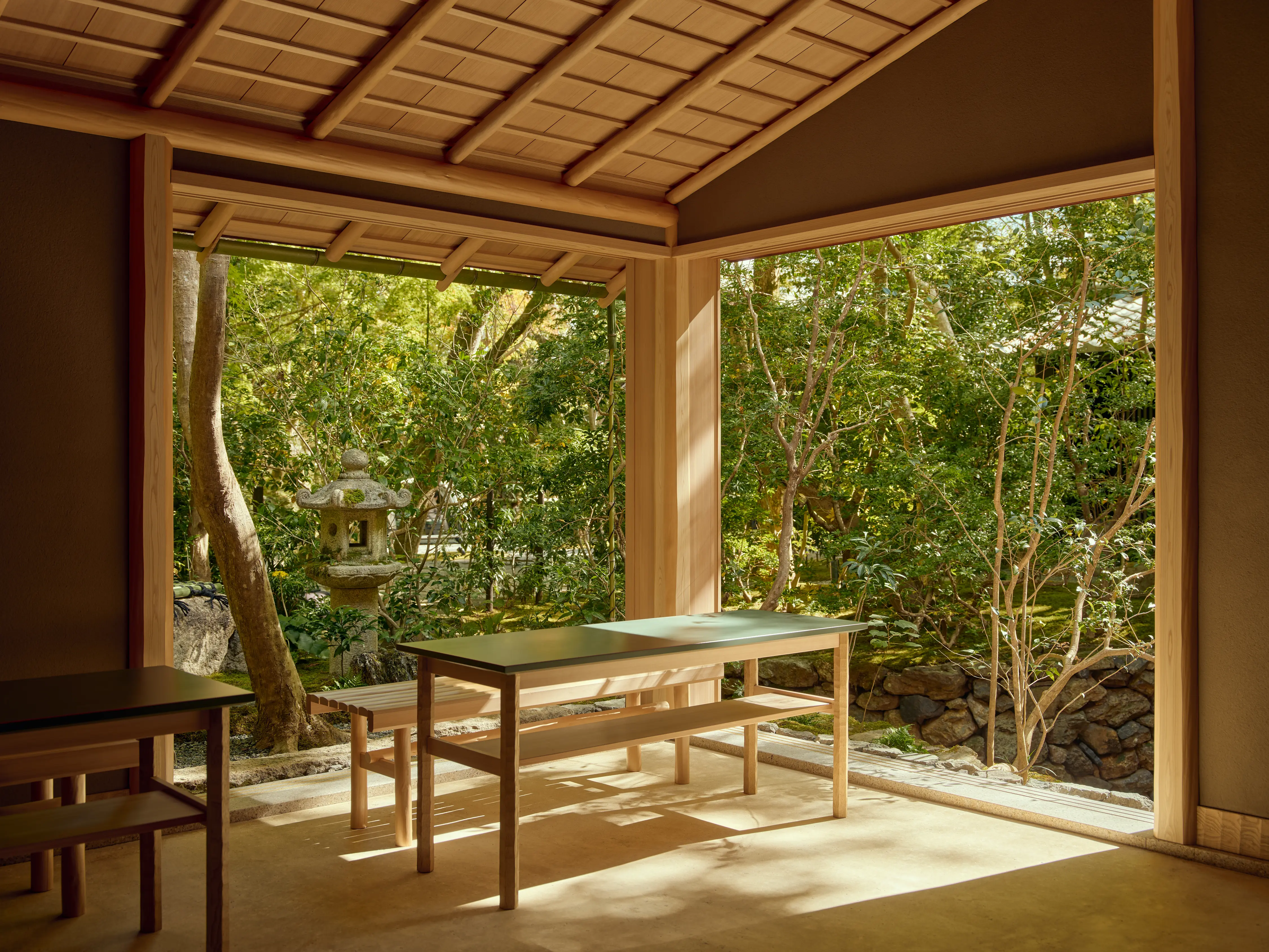 アマン京都 椅子席の茶室