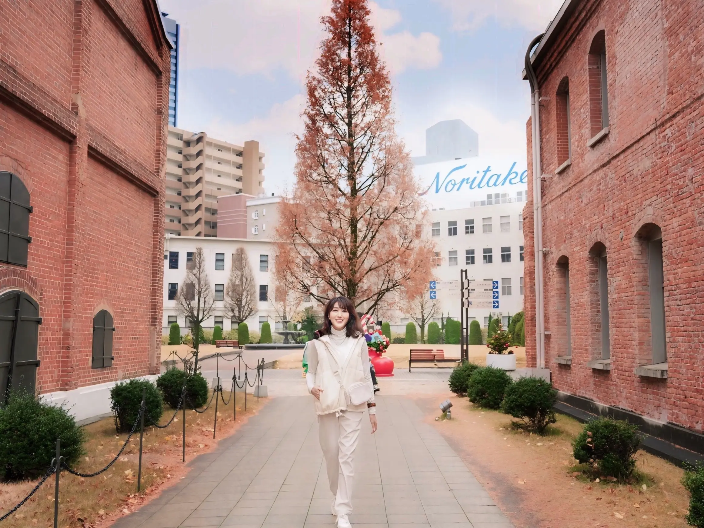 ノリタケの森　赤レンガ棟北側ひろば