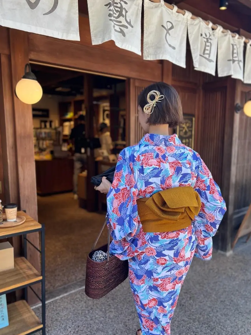 道具屋　京都　浴衣　水引きの髪飾り