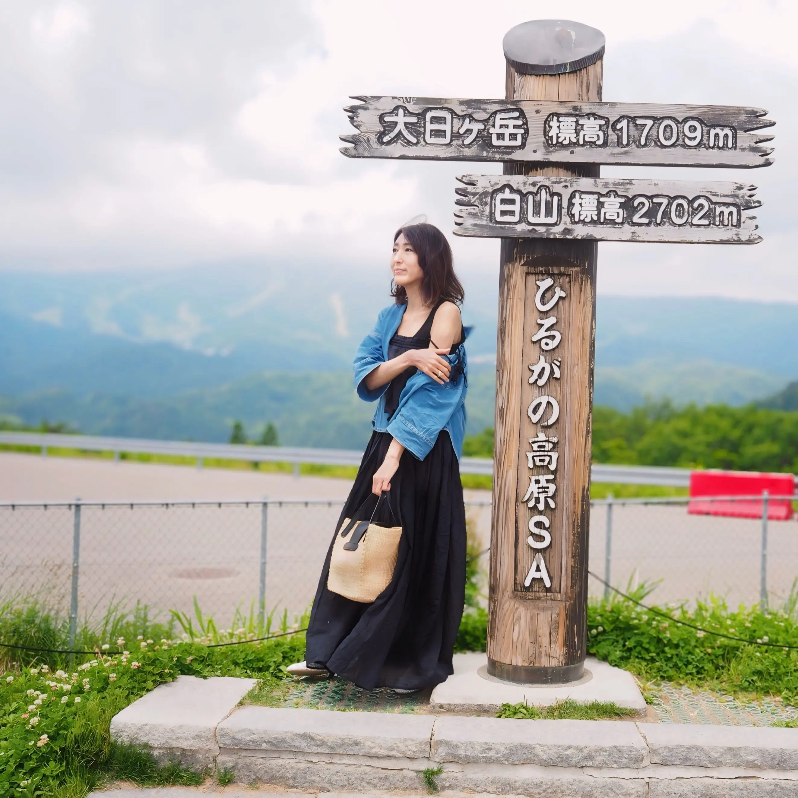 【ZARA】夏映えデニム♡ワイドスリーブシャツのセットアップで高山散策_1_24