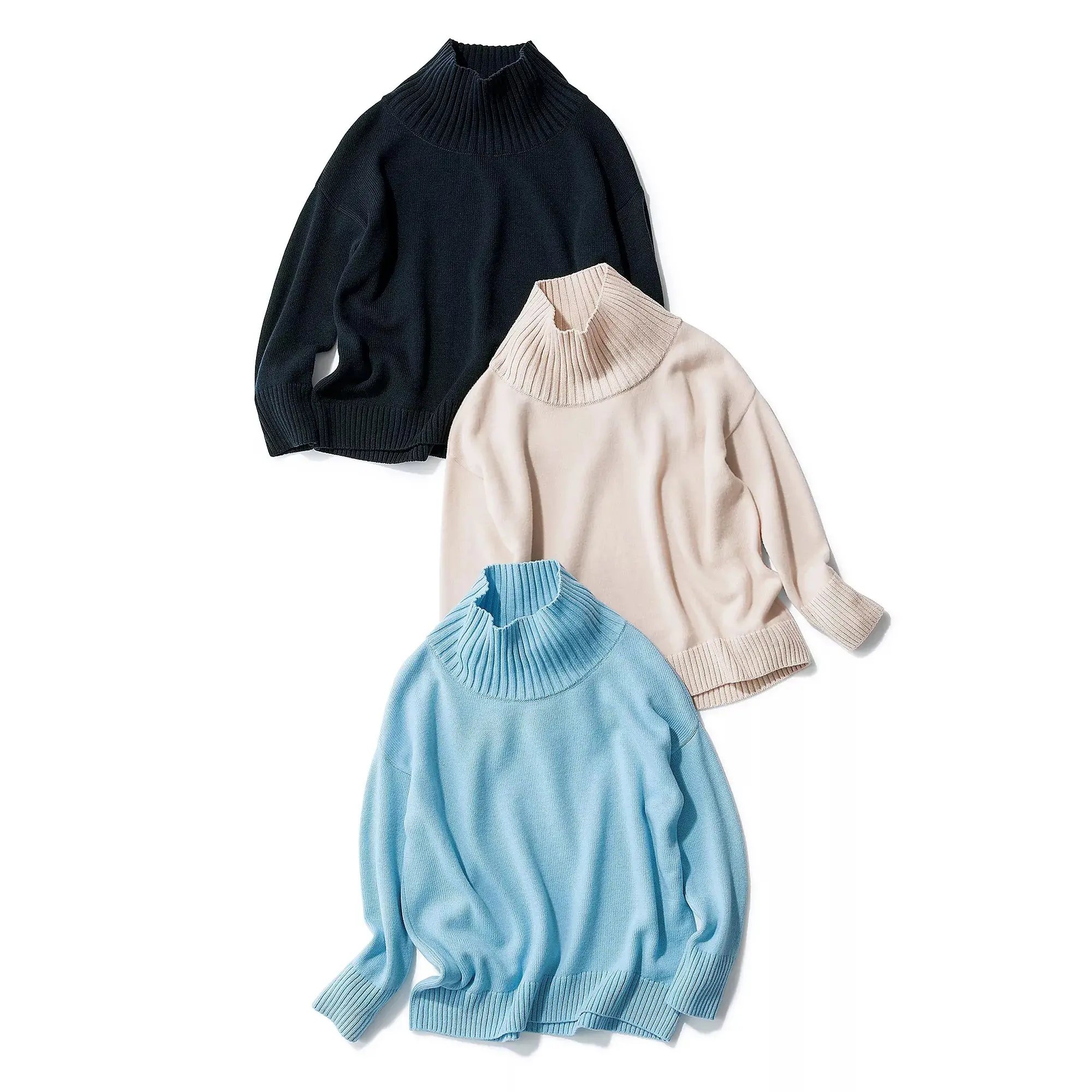 《50代 冬ニット》E by eclatの名品「ボトルネックニット」を徹底解説！_1_1