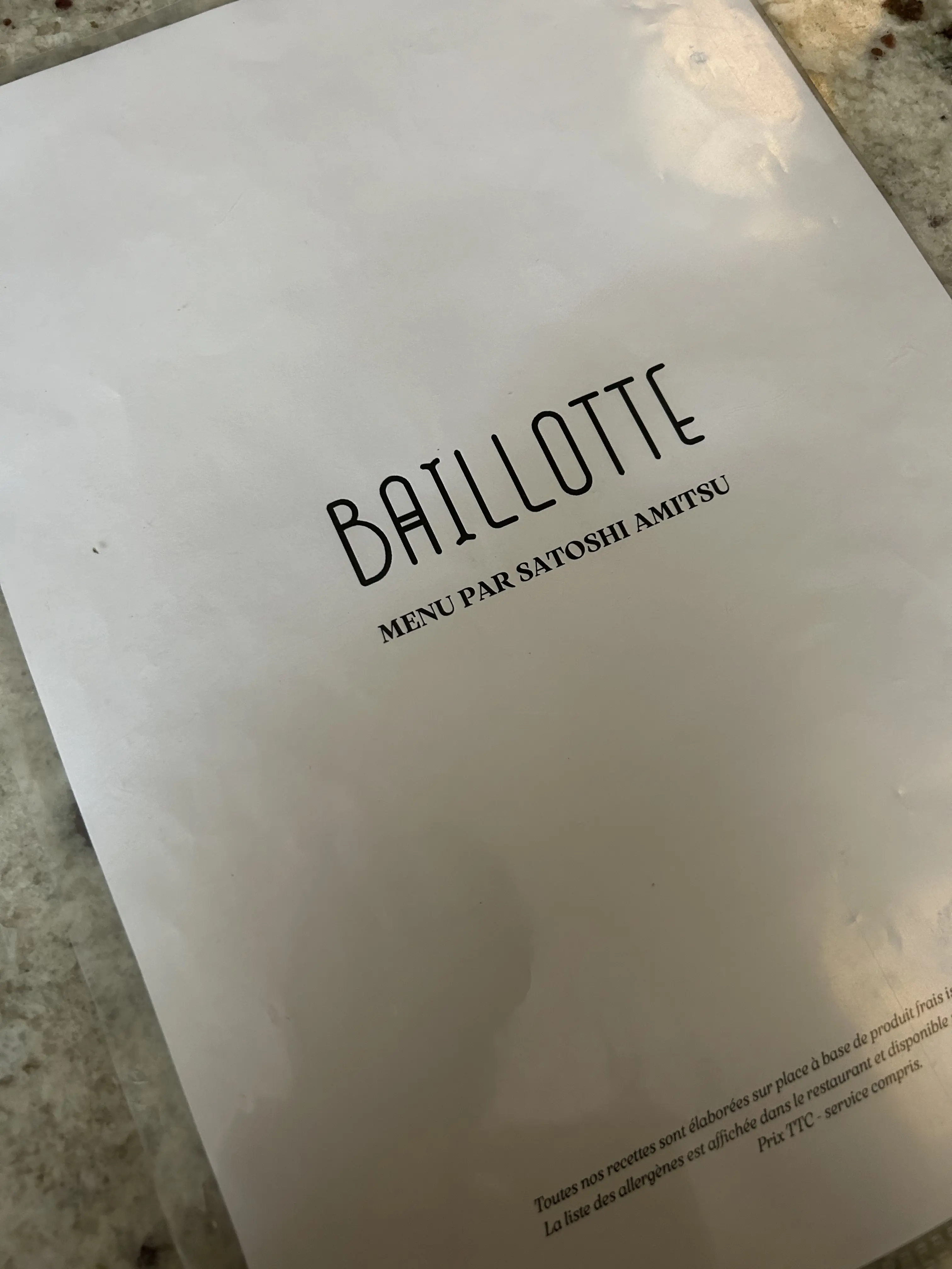 パリ　ランチ　おすすめ　サン＝ジェルマン　「BAILLOTTE」