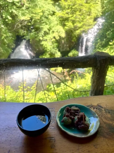 竜頭之滝を眺めながら豚丼食べました♪_1_4