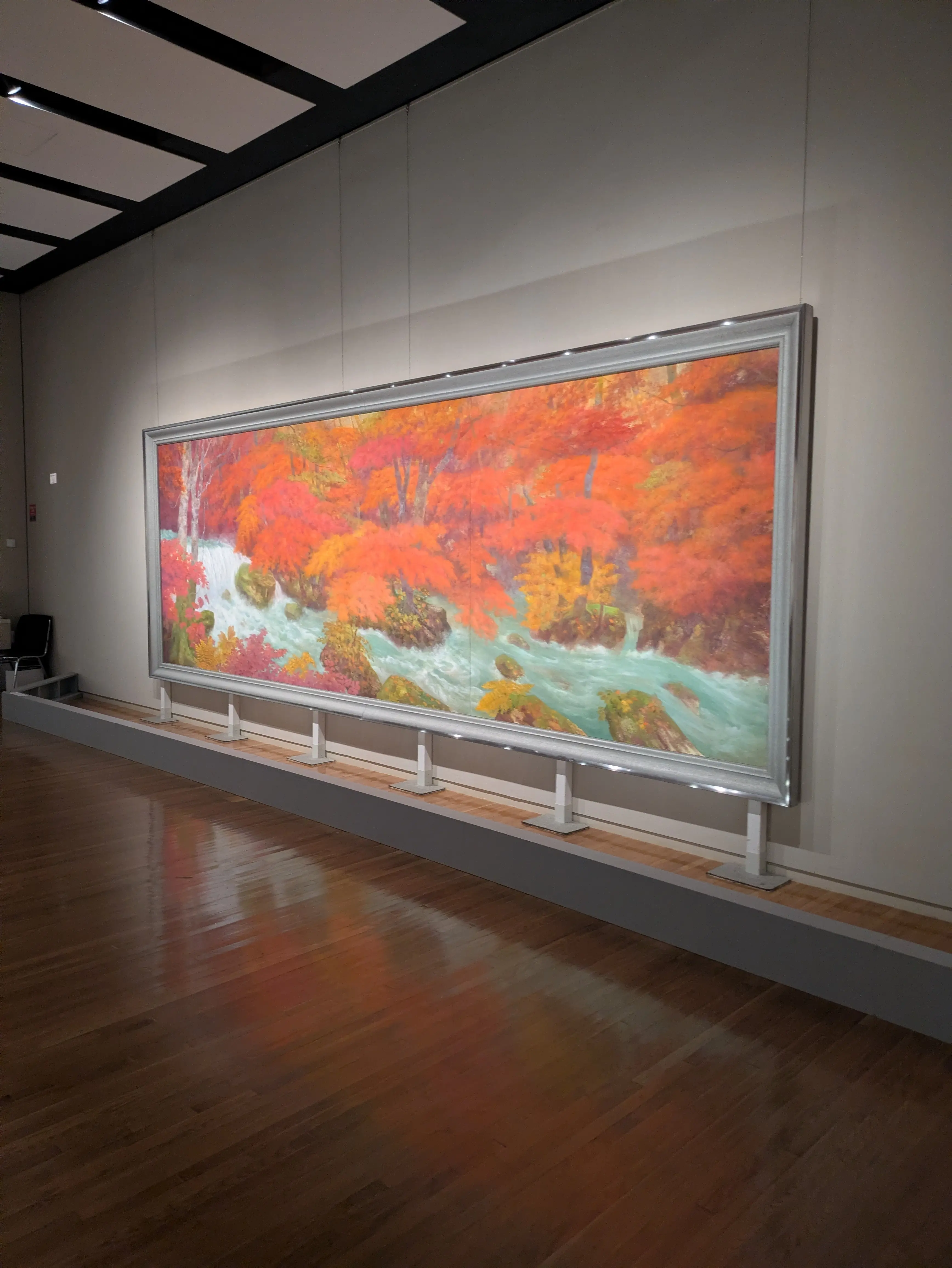 奥田元宋《奥入瀬（秋）》1983年 山種美術館