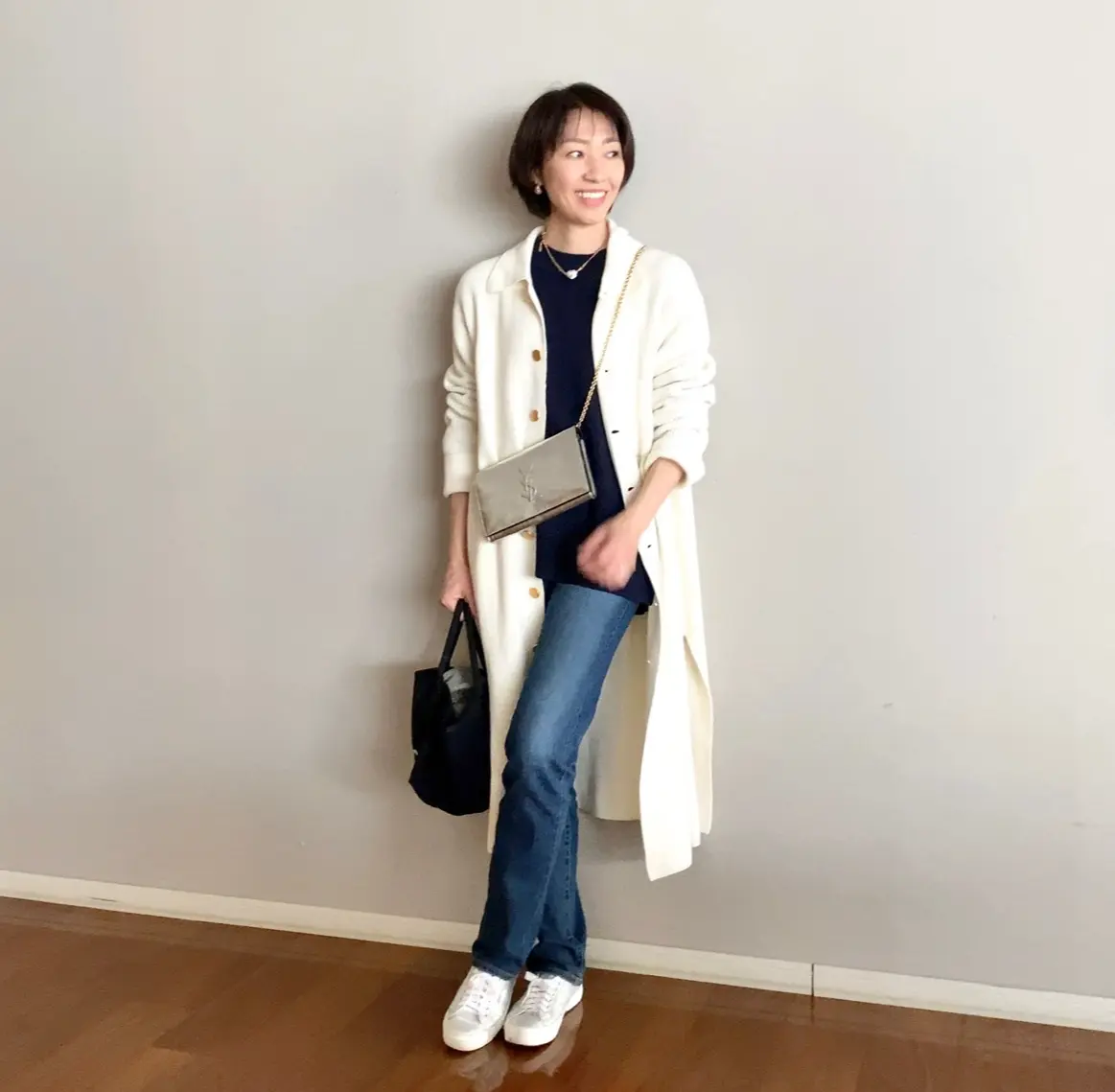 ロングカーディガンセーター  ニットカーディガン 秋冬ニット 大人ニット 大人カジュアル 大人コーデ アラサーファッション アラサーコーデ アラフォーコーデ 楽天市場】定番ニットカーディガンセーター ニットロング