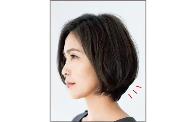 細毛を目立たせない「前下がりグラデボブヘア」【50代髪型・ヘアスタイル】