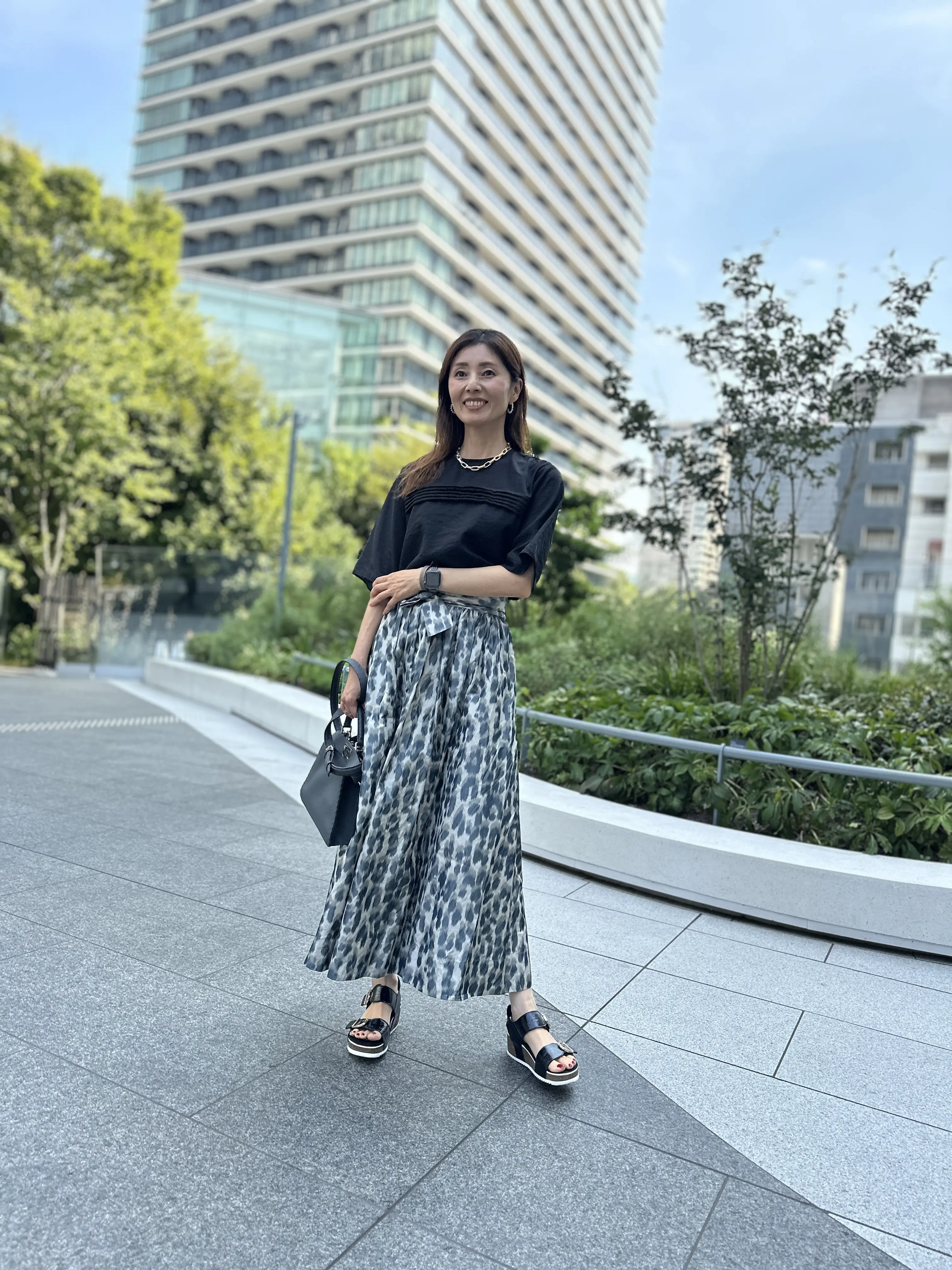 『E by eclat 』のシアーピンタックTブラウスを着回ししてみました_1_13