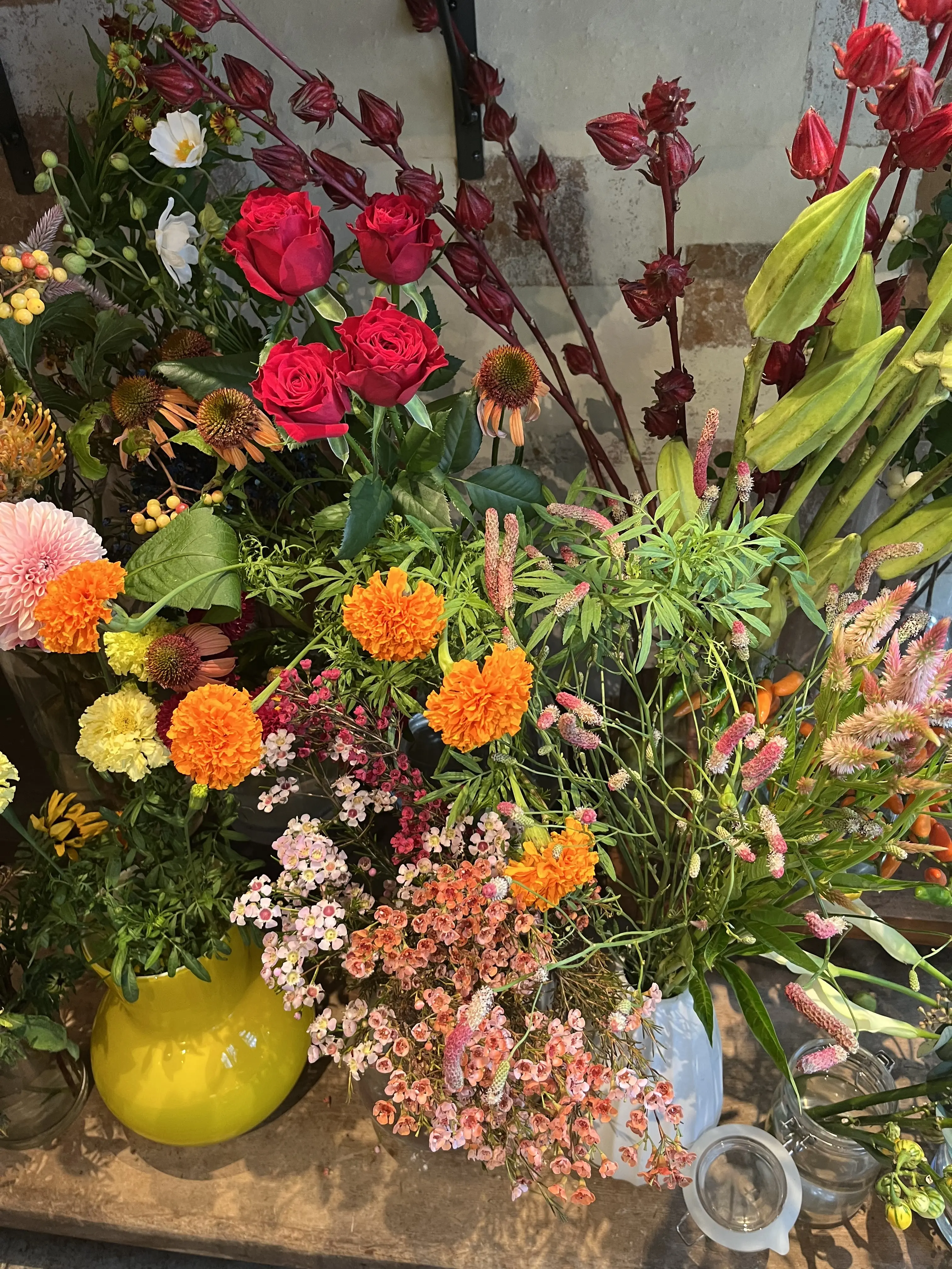 久々の花活♪秋色のお花の中で〝花屋で写真館〟_1_7