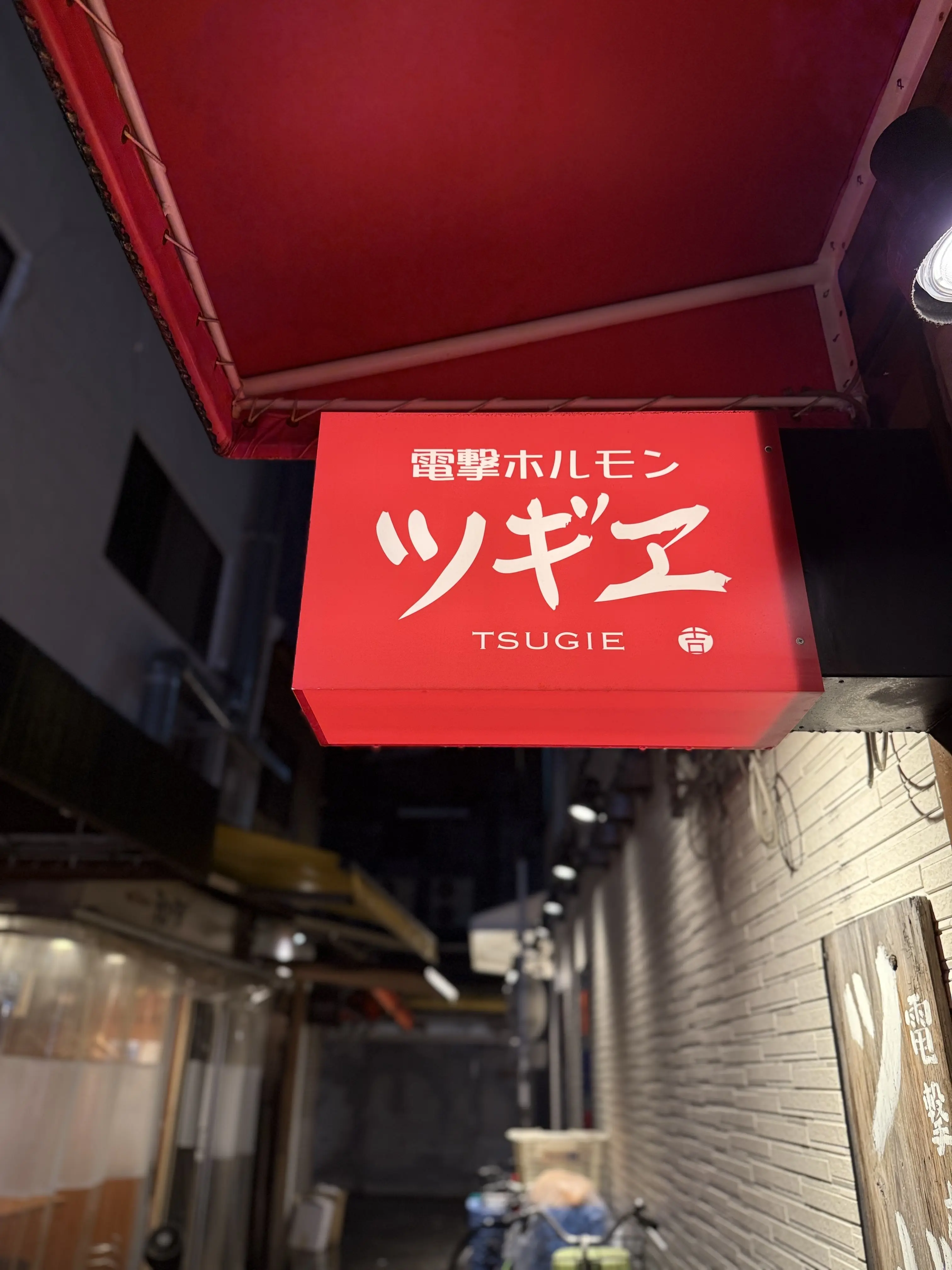 天満の人気店、電撃ホルモン　ツギエ