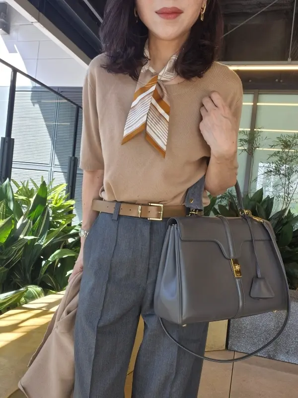 季節の変わり目に♪【気温別】アンサンブルニットの快適コーデ4選_1_5-1