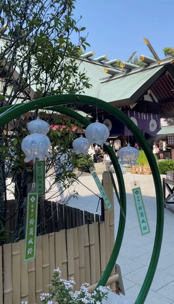 東京大神宮のスズランの風鈴