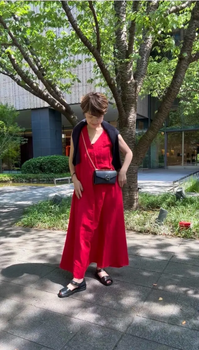 今年の夏は赤のワンピースにチャレンジ!_1_2