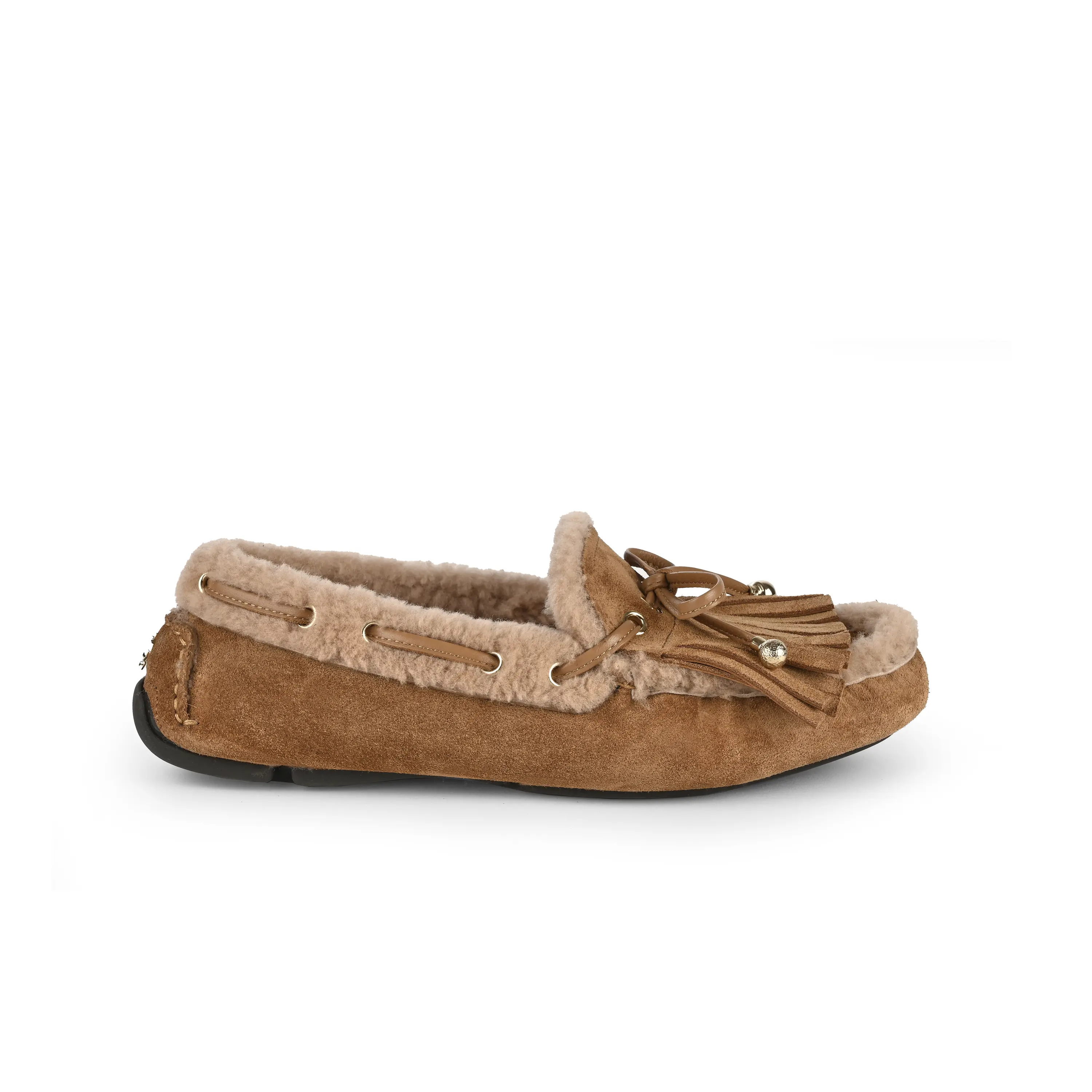 ジミーチュウ ローファー「トフィー ベルベットスエード・シアリング ローファー」