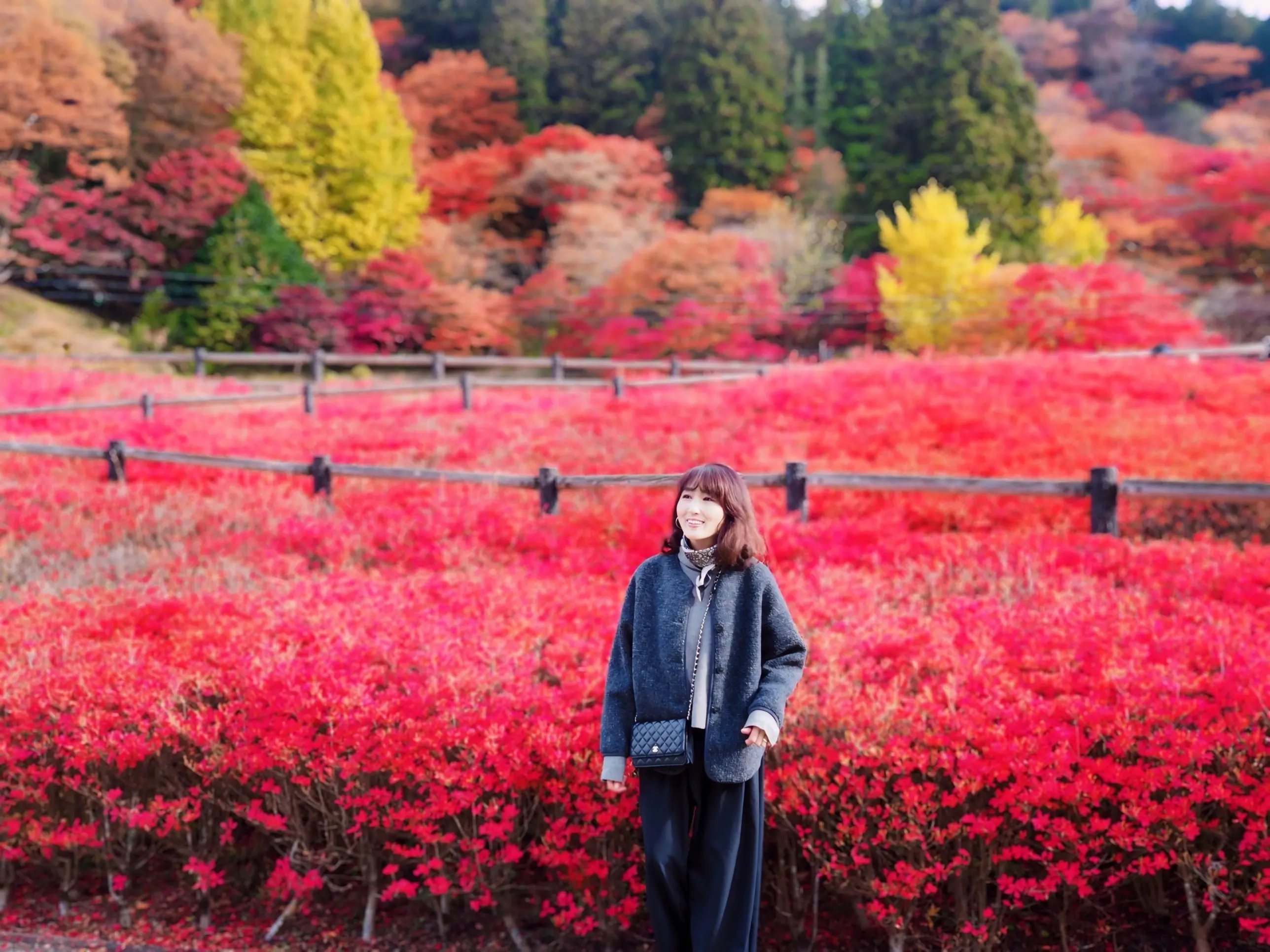 ボアフリースリラックスカーディガンのダークグレー、Mサイズ。