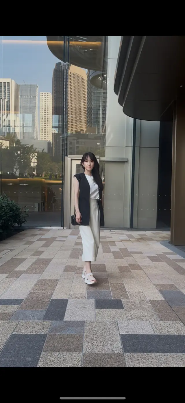 白✖️黒　大人のモノトーンジレコーデ_1_9