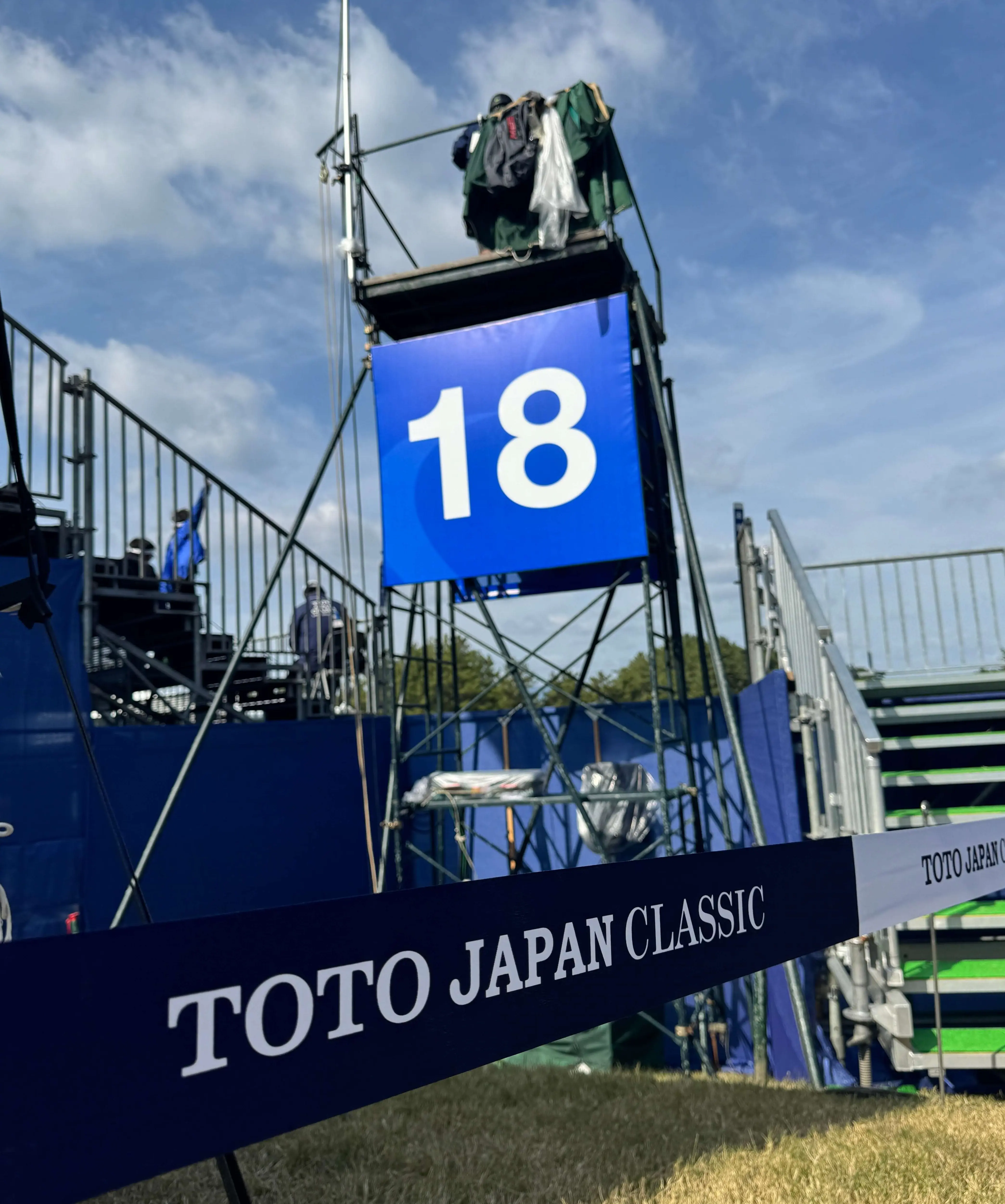 TOTO JAPAN CLASSIC　ゴルフトーナメント看板