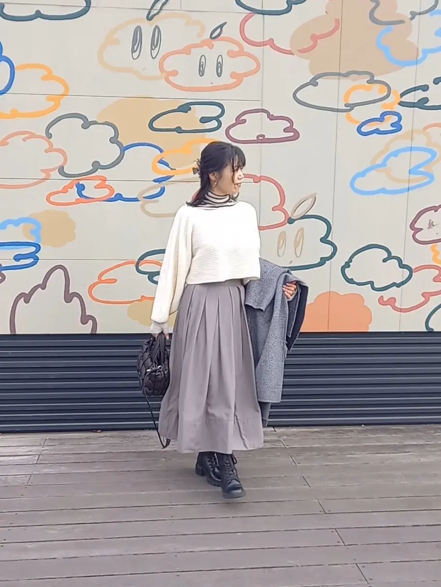 【UNIQLO】ニットonニットであったかコーデ♡_1_3