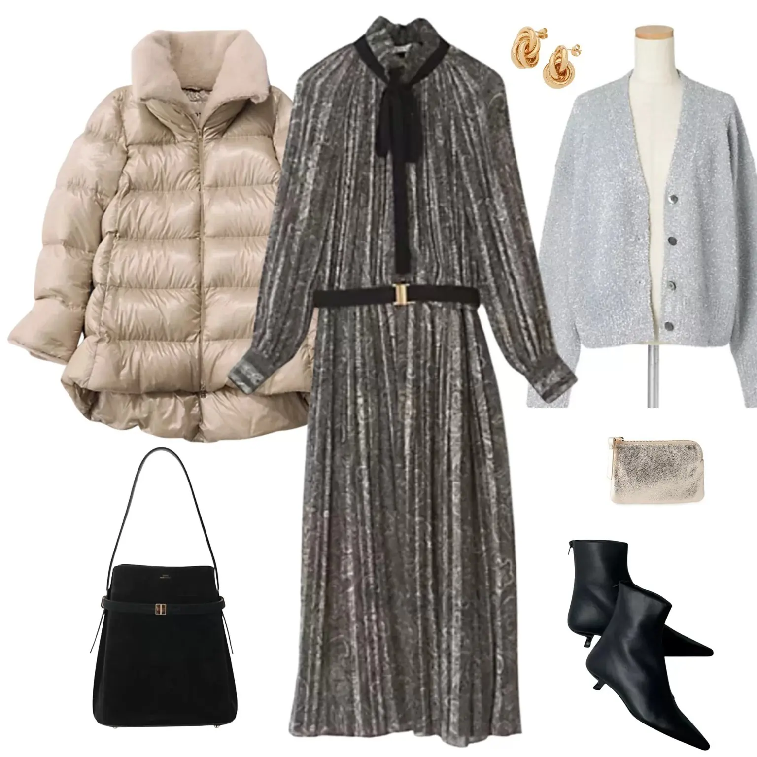 【50代 週末コーデ】新年の集まりに！ラメとプリーツで叶える、華やぎスタイル＃Jマダムのおしゃれ_1_1