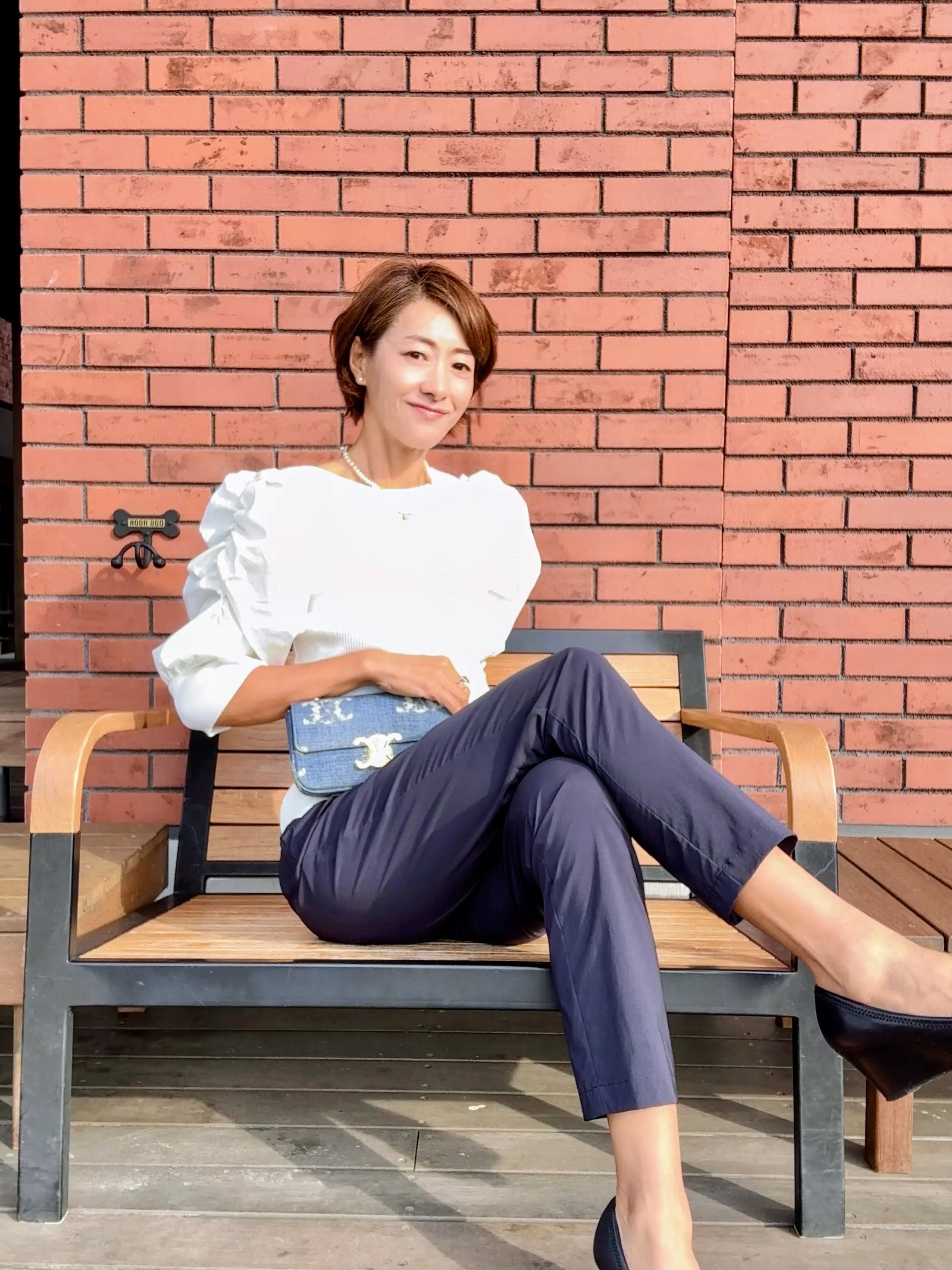「E by eclat」多機能テーパードパンツ｜夏を快適に乗り切る！私流着回しスタイル_1_6