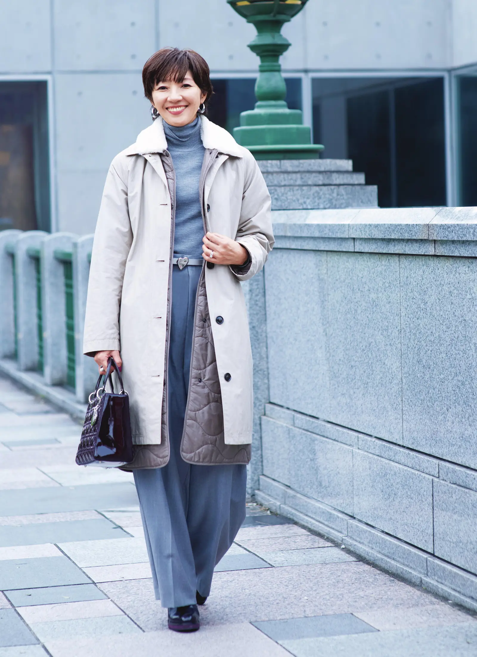 華組　ファッションスナップ　細谷奈弓さん（エクラ 華組・会社代表、うつわコンサルタント®）