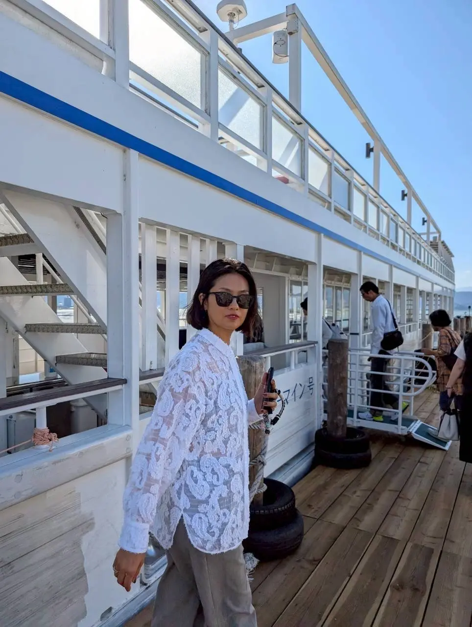 長野旅行　夫婦旅　諏訪湖遊覧船