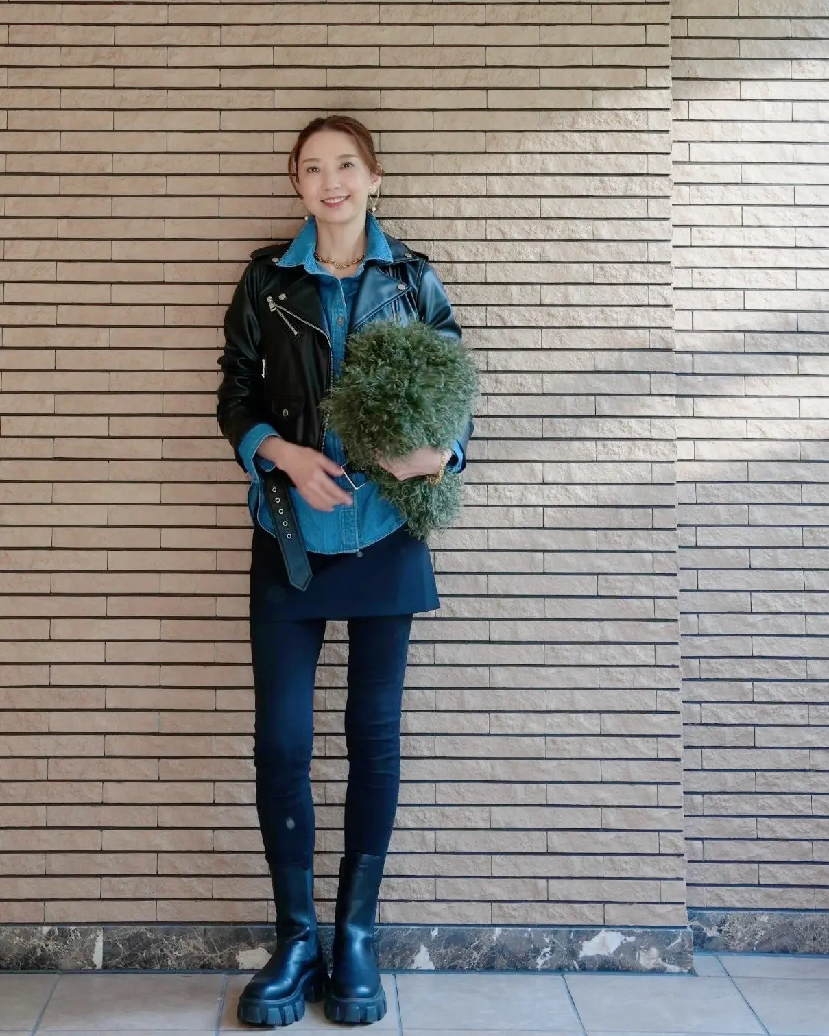 【UNIQLOデニムシャツ×スキニーパンツ】私のデイリーコーデ✨_1_4