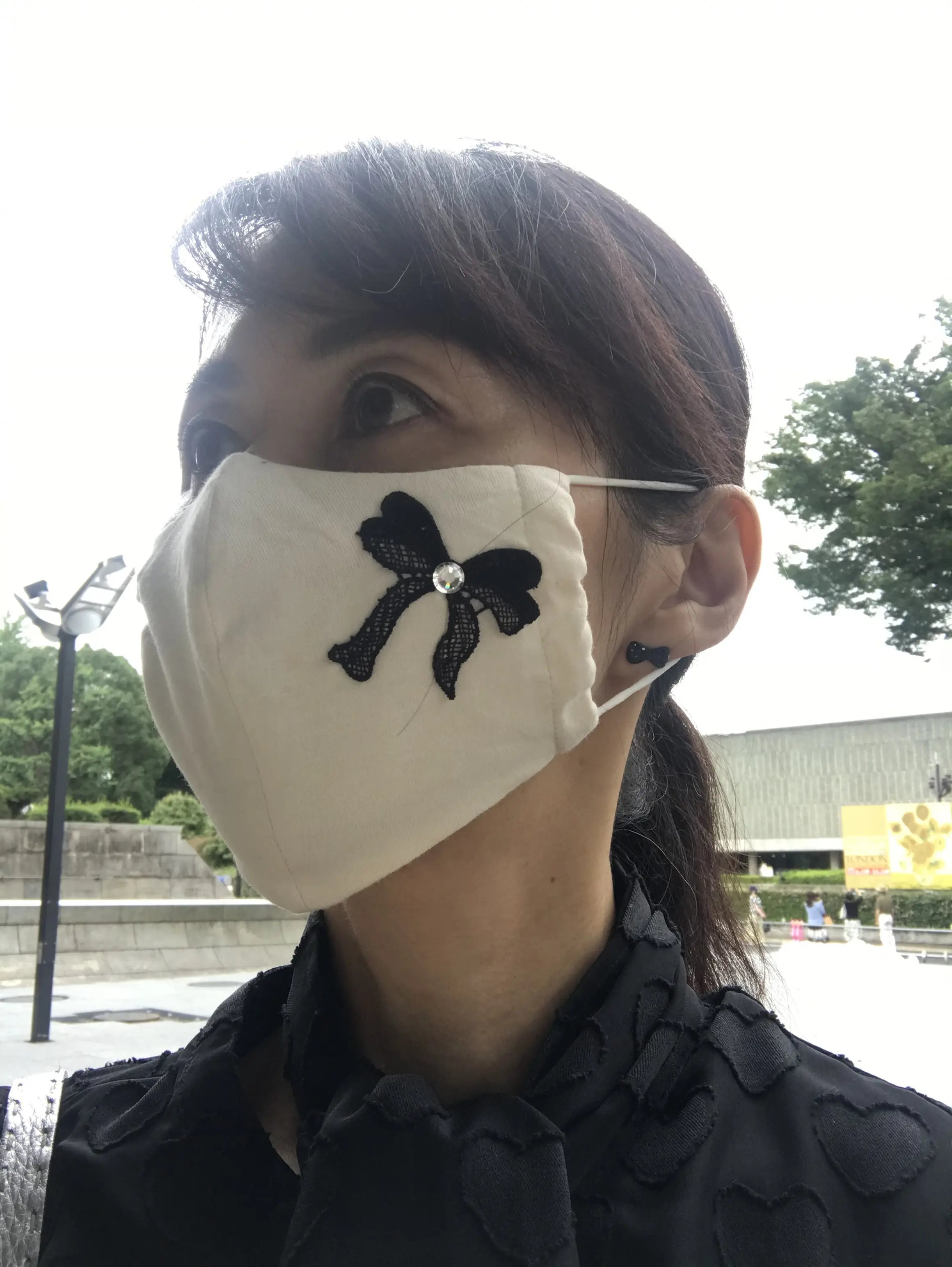 お気に入りのマスクをつけて上野へ♡_1_2